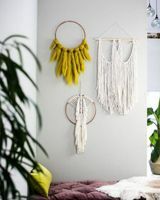 Boho Macrame falikárpitok