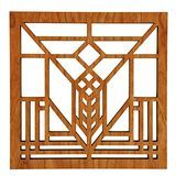 Frank Lloyd Wright Genfi-tó keményfa Trivet