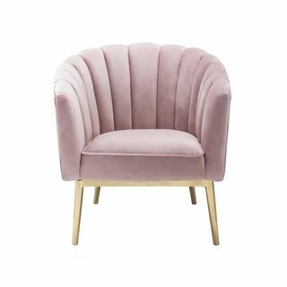 Rózsaszín és arany bársony hangsúlyos szék