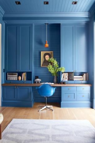 kék otthoni iroda