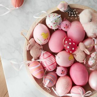 John Lewis & Partners húsvéti tojás függő dekoráció, 6 darabos csomag