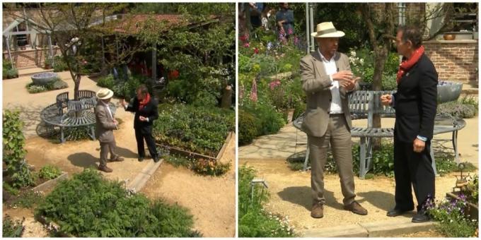 chelsea virágbemutató 2023 Joe Swift és Monty don ítéletet mond a Savills Gardenről