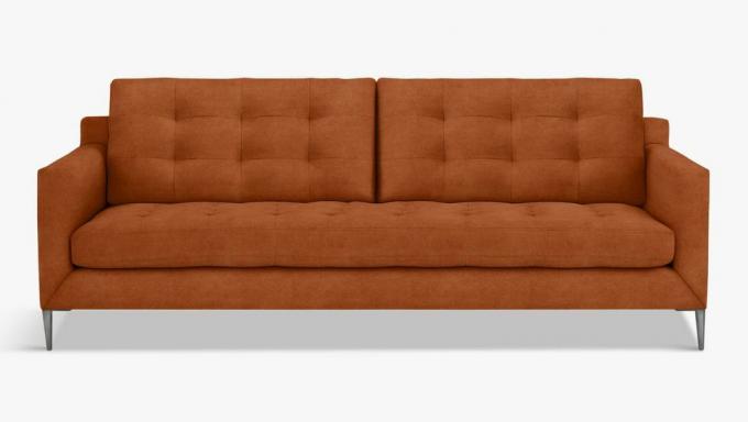 John Lewis & Partners Draper 3 személyes bársony kanapé