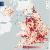 Az Egyesült Királyság betörési pontjai megjelentek az interaktív közösségi média bűncselekménytérképében