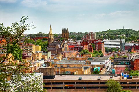 Skyline of Nottingham, Nottinghamshire, Anglia