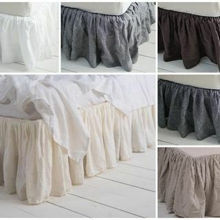 Linen Ruffle Bedskirt 