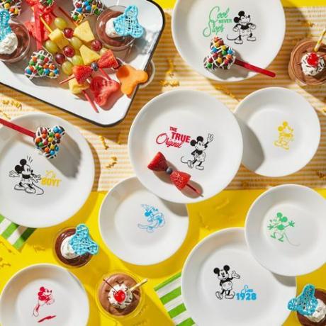 corelle mickey válogatott ebéd és app lemezek 8pk