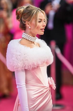 Margot Robbie a londoni barbie-premieren