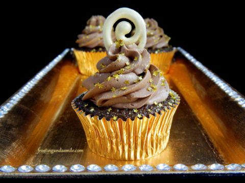 pezsgő csokoládé cupcakes