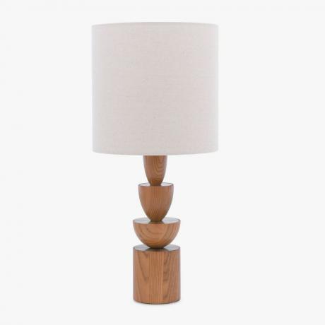 Halmozott fa asztali lámpa