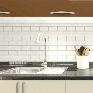 Peel-and-Stick metró csempe Backsplash