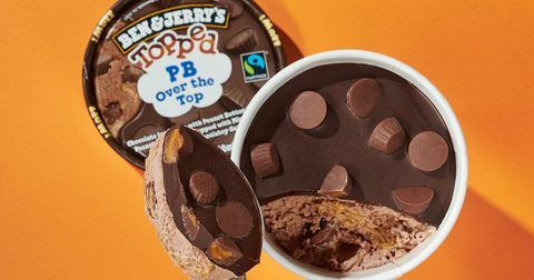 ben jerry tetején lévő fagylaltvonal