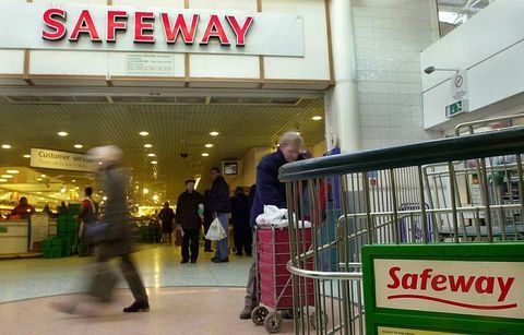 A Safeway szupermarket általános képe London központjában