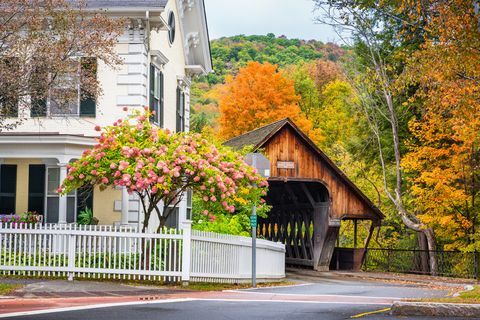 Woodstock, Vermont középső fedett híd