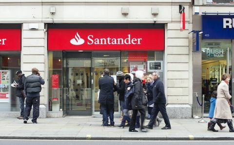 Santander bank, London központjában