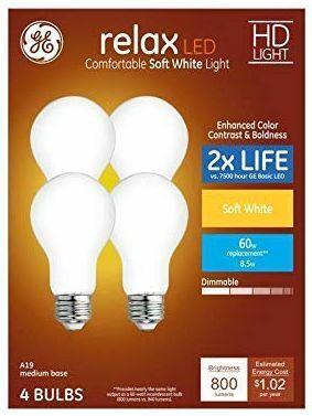 GE Relax 4-Pack 60 W egyenértékű LED-izzók