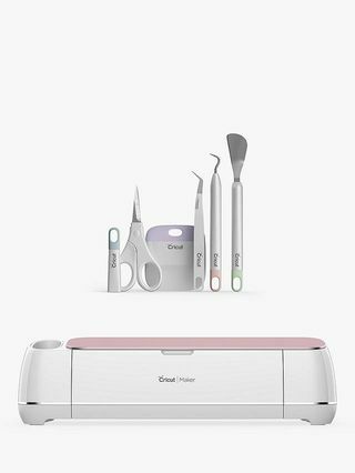 Cricut Maker Ultimate intelligens vágógép, rózsa és alapvető szerszámkészlet, szürke