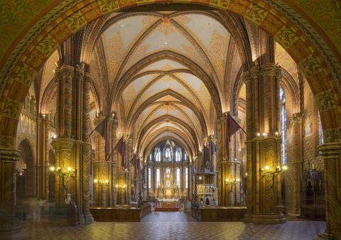 A Mátyás-templom belseje, Budapest