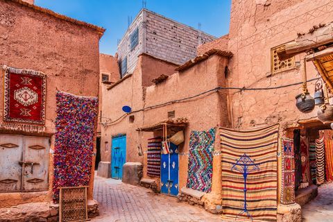 Kézzel készített szőnyegek és szőnyegek Marokkóban