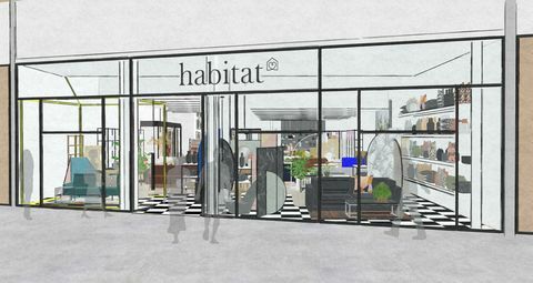 Habitat Westfield London üzlet koncepció