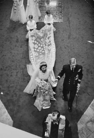 II. Erzsébet királynő esküvője napján