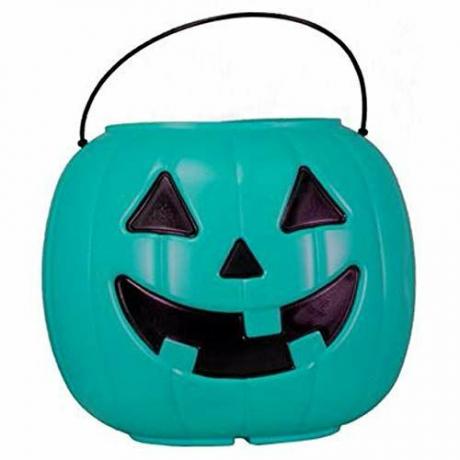 Teal Jack-o'-Lantern cukorka vödör