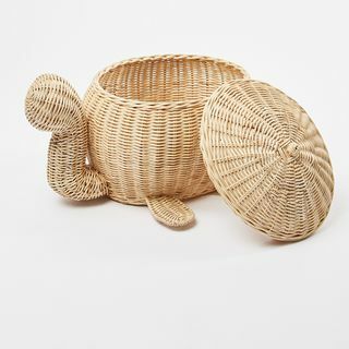 Turtle Rattan tárolókosár