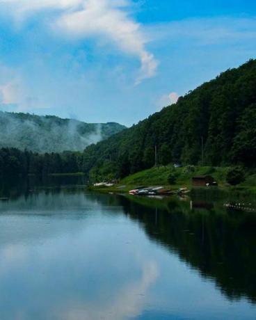 Tó a Lyman Run Nemzeti Parkban