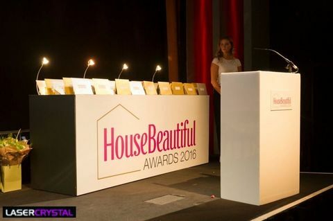 House Beautiful Awards 2016 - a Laser Crystal trófeái