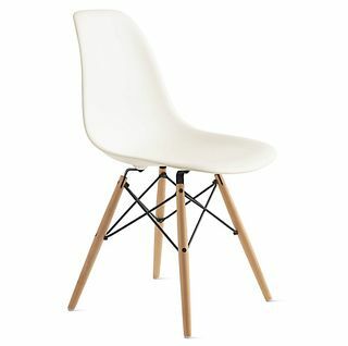 Eames® öntött műanyag tipli-lábszék