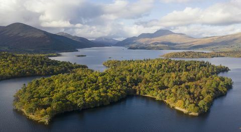 Eladó egy 103 hektáros, a dél-tó lomond nyugati partjánál fekvő sziget