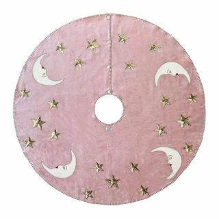 Moon & Stars Velvet Tree szoknya - rózsaszín