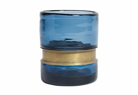 Amara gyűrű tealight tartó - kék