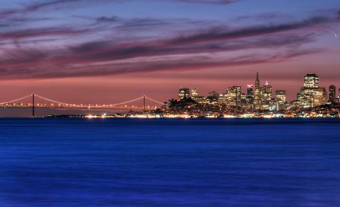 San Francisco, Kaliforniai skyline napkeltekor