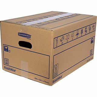 SmoothMove nagy teherbírású dupla falú karton dobozok fogantyúval, 10 csomag
