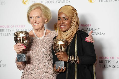 Mary Berry és Nadiya Hussain a British Academy Television Awardson, 2016. május