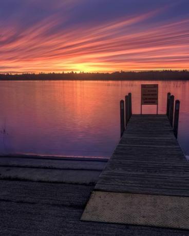 Marl Lake Pier Sunrise