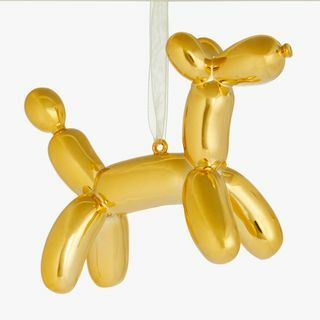 Pop Art léggömb kutya csecsebecse, arany