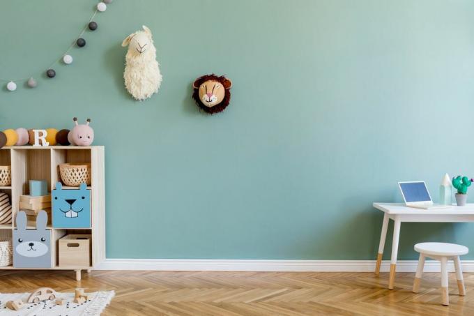 stílusos skandináv gyerekszoba tervezés belső gyermekszoba sablon lakberendezési koncepció