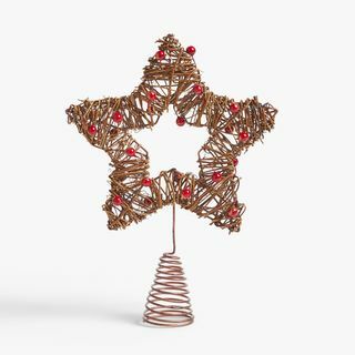 Berry Star Tree Topper, piros