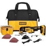 DEWALT 20V MAX XR kefe nélküli oszcilláló szerszámkészlet 5 darabos tartozékkészlettel (DCS355D1 és DWA4216)