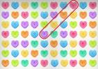 Ezek a cukorkás szív témájú vakok a "szeretet" szót tartalmazzák rajtuk. Meg tudja észrevenni?