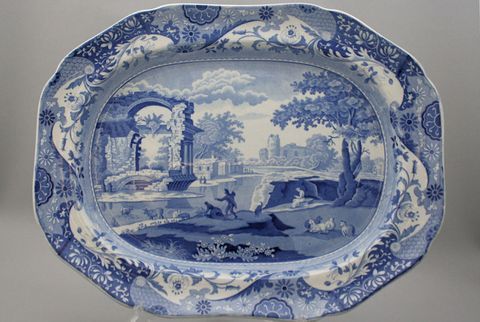 blue-olasz-korai Spode-tál