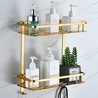 Arany hatású fürdőszobai polcok